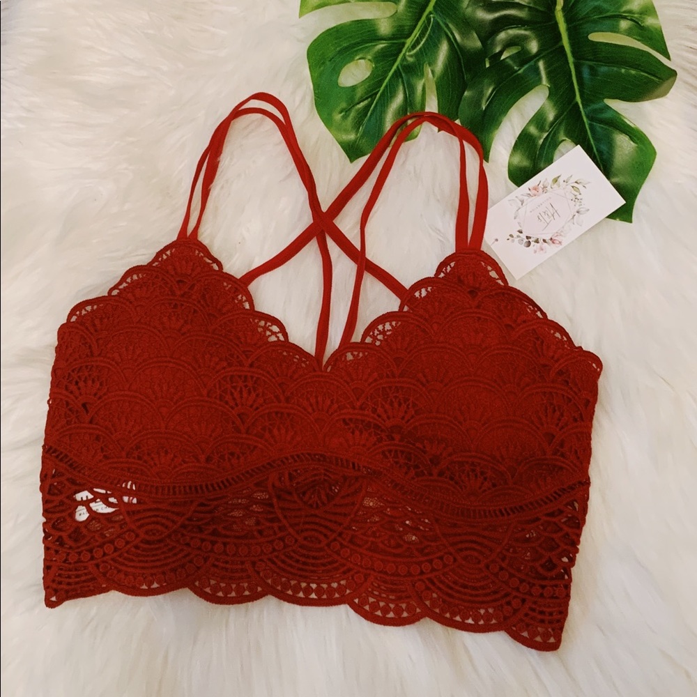 Burgundy Bralette